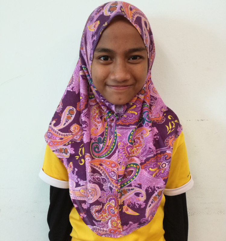 Nur Shuhada, 14 years old