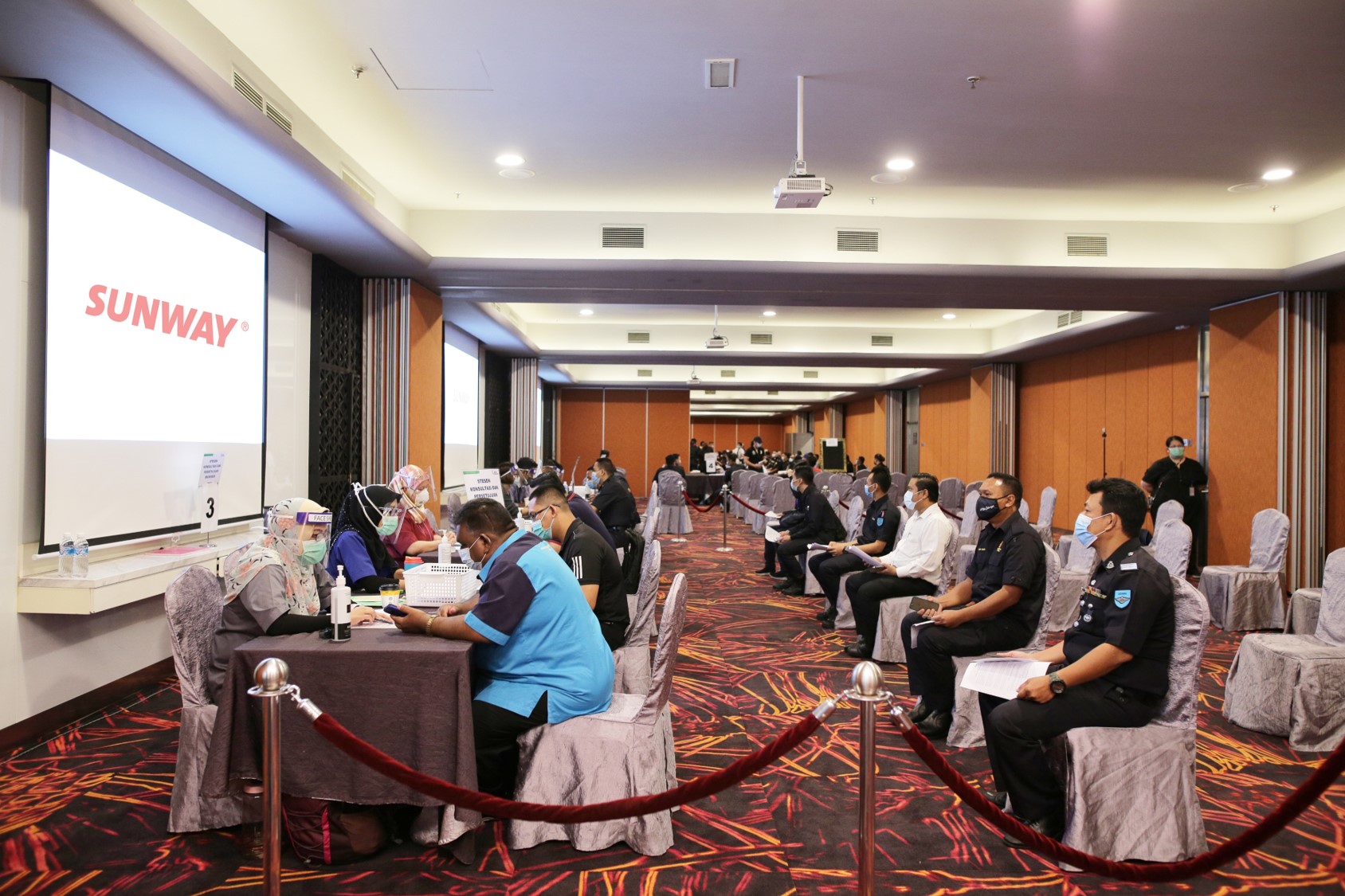 Frontline workers of Malaysia receiving COVID-19 vaccinations at SPCC (1)