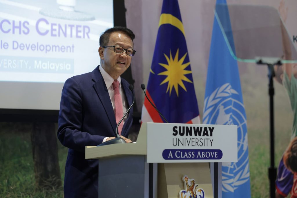Tan Sri Sir Dr. Jeffrey Cheah KBE AO, Co-Chair of Mission 4.7 as well as Founder and Chairman of Sunway Group