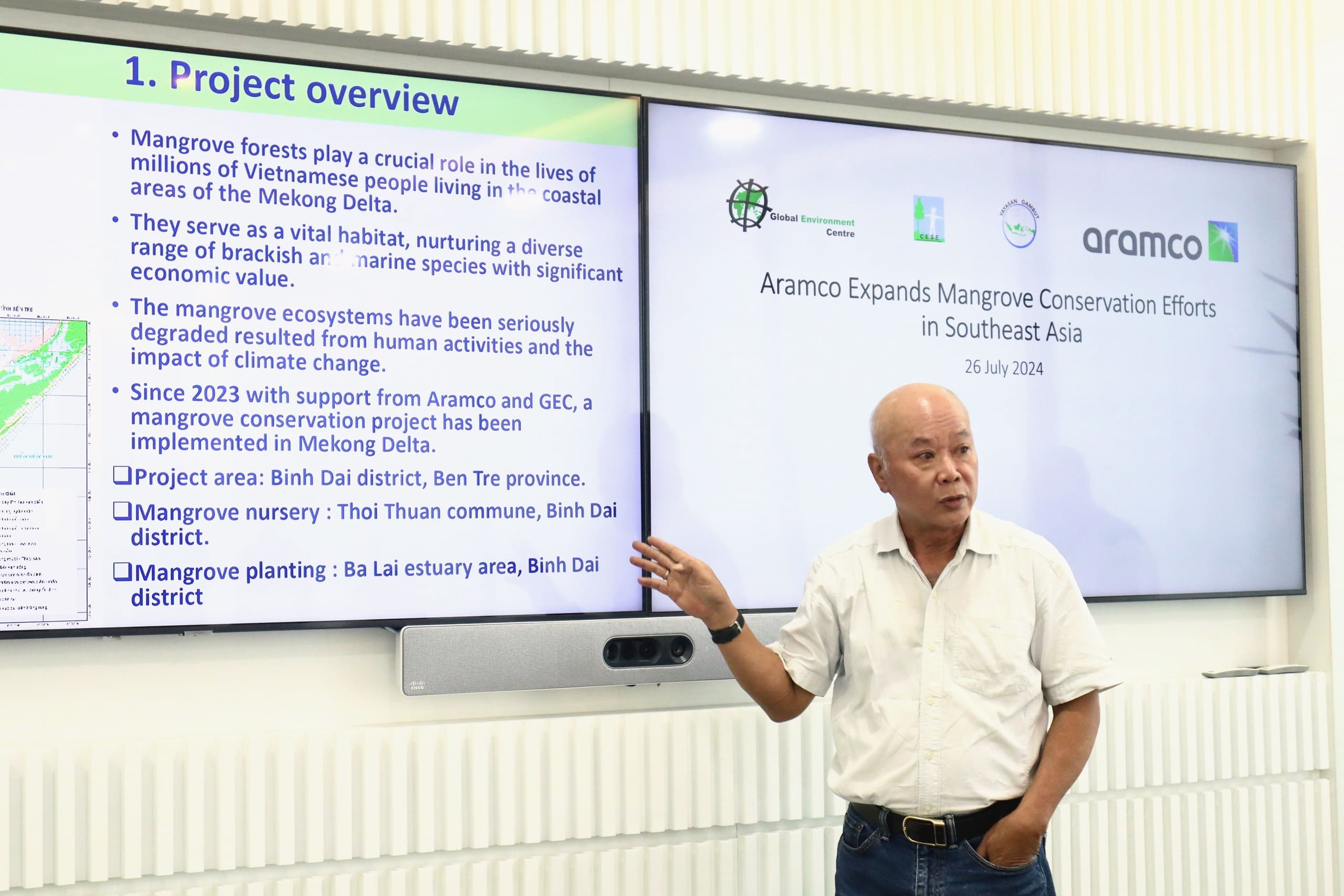 Dr. Le Phat Quoi, Project Coordinator of Centre for Environmental Science and Ecology (CESE) presented project update in Vietnam