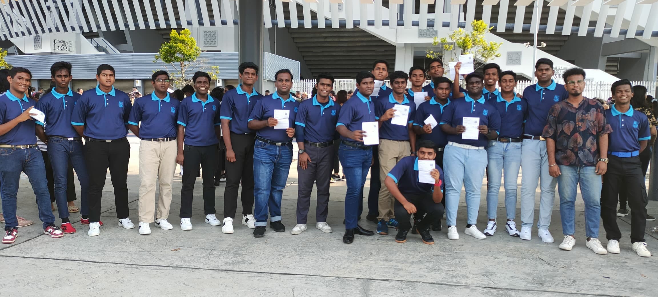 The boys from Montfort Boys Town all geared up for AR Rahman concert