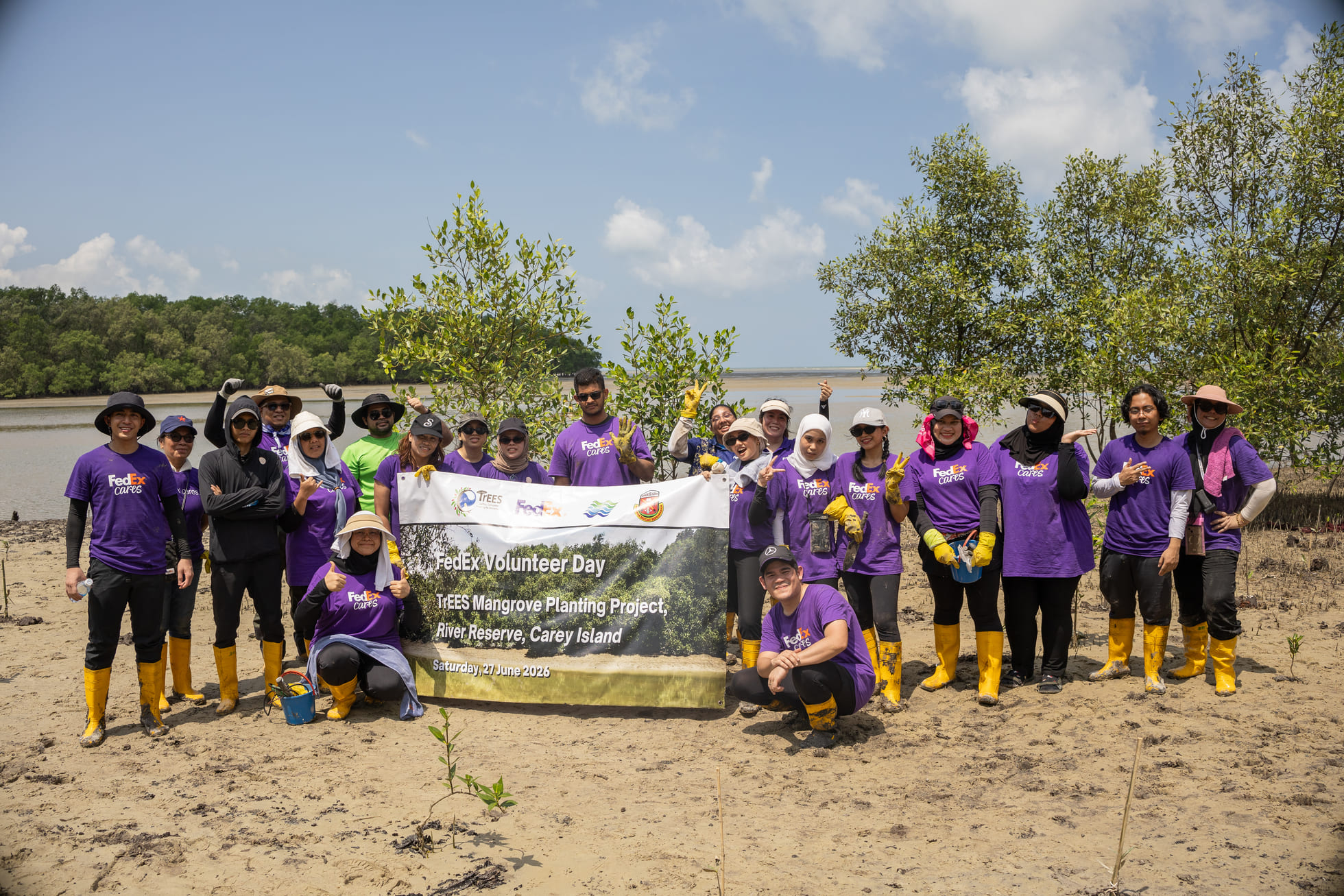 Restoring Roots, Renewing Hope: FedEx and TrEES Revive Carey Island’s Mangroves