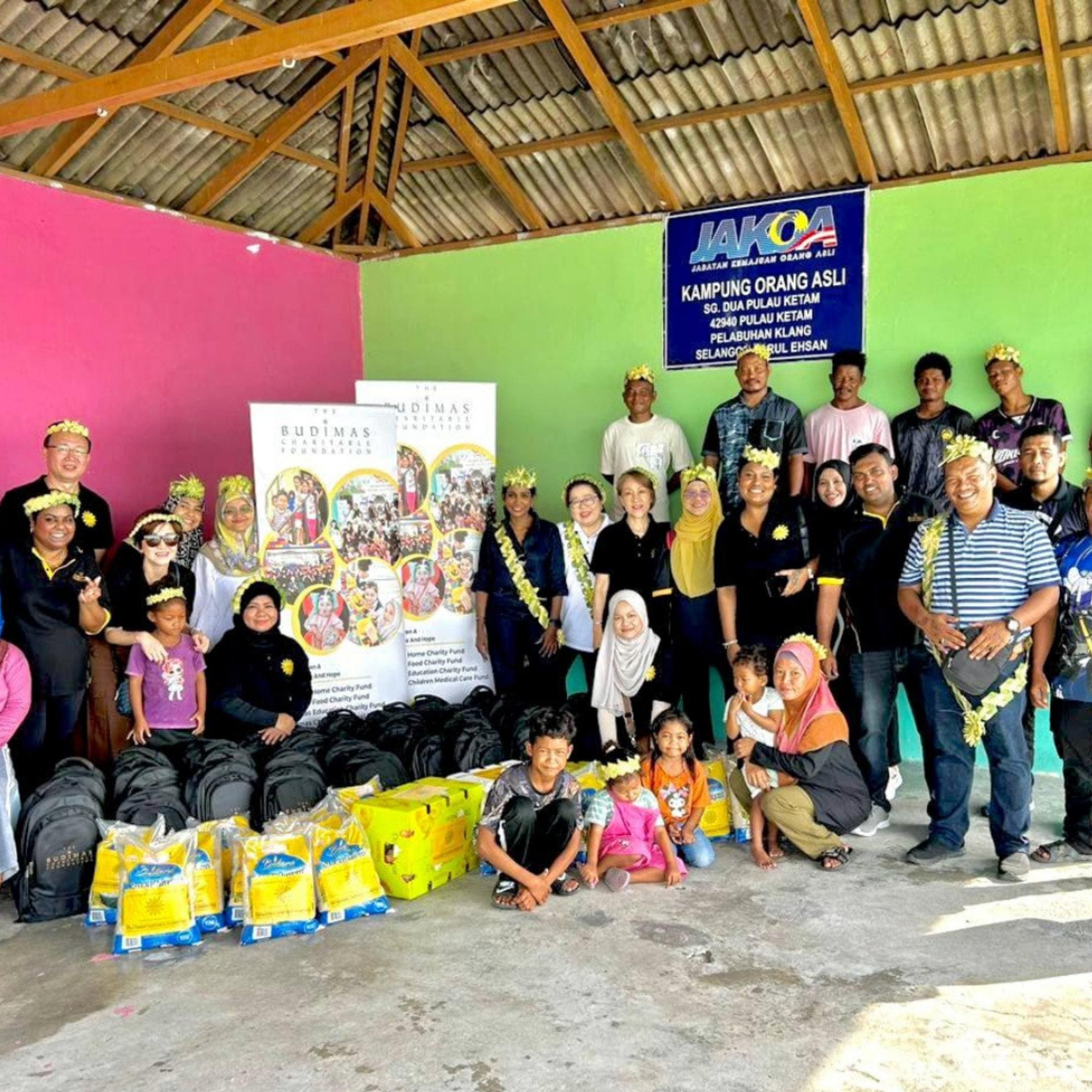 The Budimas Charitable Foundation Returns to Pulau Ketam’s Orang Asli Village to Inspire, Empower and Uplift Lives