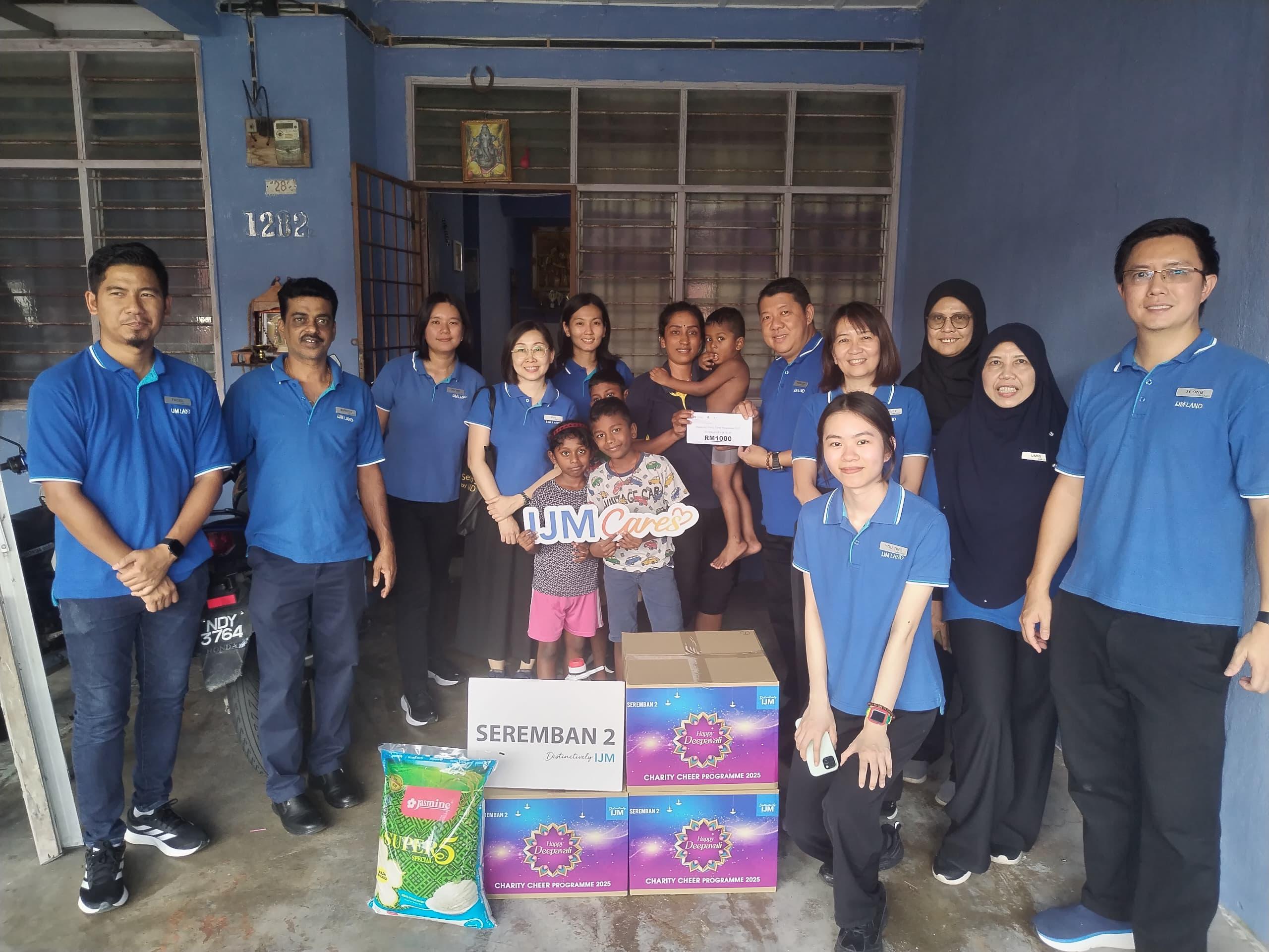 IJM Land Spreads Deepavali Joy to Six Underprivileged Families in Seremban
